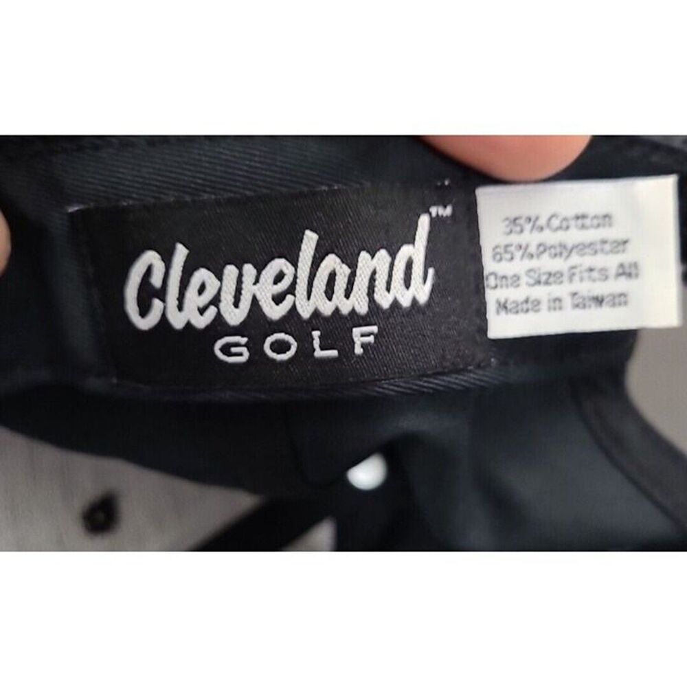 Cleveland Golf Hat Cap Black Adult Golfing Adjustable Strap Lightweight - Picture 5 of 5